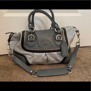 Leather Coach purse/baguette